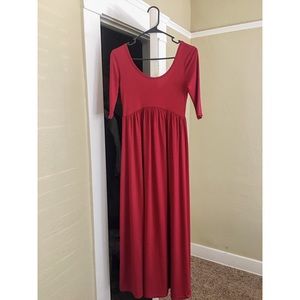 Quarter Sleeve Maxi Dress